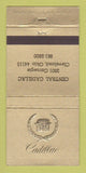 Matchbook Cover - Central Cadillac Cleveland OH 30 Strike