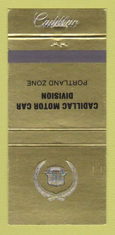 Matchbook Cover - Cadillac Motor Car Division Portland OR Zone 30 Strike