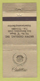Matchbook Cover - Brown Cadillac San Bernardino CA 30 Strike