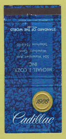 Matchbook Cover - 1966 Cadillac Michael Cozy Waterbury CT 30 Strike