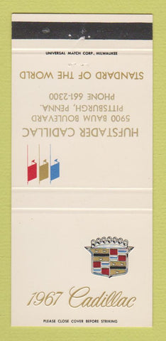 Matchbook Cover - Hufstader Cadillac Pittsburgh PA 1967 30 Strike