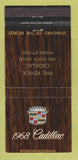 Matchbook Cover - 1968 Cadillac Phil Renick Cleveland OH 30 Strike