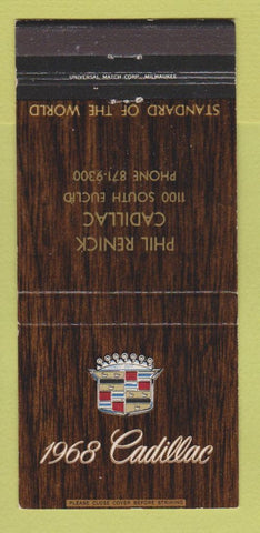 Matchbook Cover - 1968 Cadillac Phil Renick Cleveland OH 30 Strike