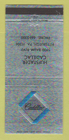 Matchbook Cover - Hufstader Cadillac Pittsburgh PA  30 Strike