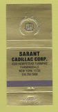 Matchbook Cover - Sarant Cadillac Farmingdale NY 30 Strike