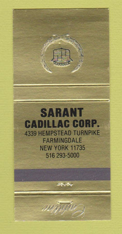 Matchbook Cover - Sarant Cadillac Farmingdale NY 30 Strike