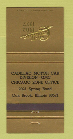 Matchbook Cover - Cadillac Motor Div Oak Brook IL Chicago 1977 GMC 30 Strike