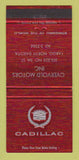 Matchbook Cover - Overvold Motors Cadillac Fargo ND 30 Strike