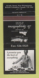 Matchbook Cover - La Lorraine Restaurant New Westminster BC 30 Strike
