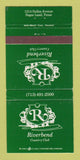 Matchbook Cover - Riverbend Country Club Sugar Land TX 30 Strike