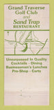 Matchbook Cover - Grand Traverse Golf Club Acme MI Sand Trap 30 Strike