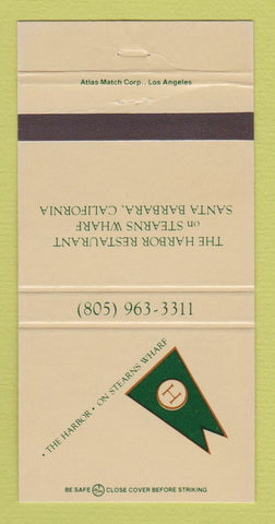 Matchbook Cover - Harbor Restaurant Santa Barbara CA 30 Strike