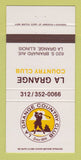 Matchbook Cover - La Grange Country Club IL 30 Strike