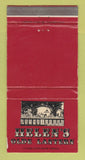 Matchbook Cover - Helen's Olde Lantern Blue Island IL WEAR 30 Strike