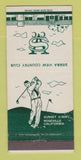 Matchbook Cover - Sierra View Country Club Roseville CA 30 Strike