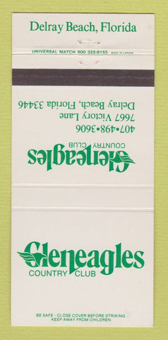 Matchbook Cover - Gleneagles Country Club Delray Beach FL 30 Strike