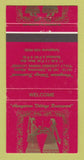 Matchbook Cover - Hungarian Village Restaurant Edmonton AB WORN 30 Strike
