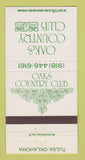 Matchbook Cover - Oaks Country Club Tulsa OK 30 Strike