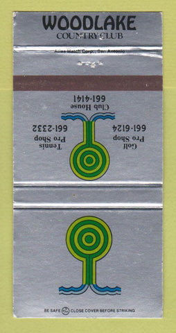 Matchbook Cover - Woodlake Country Club San Antonio TX 30 Strike