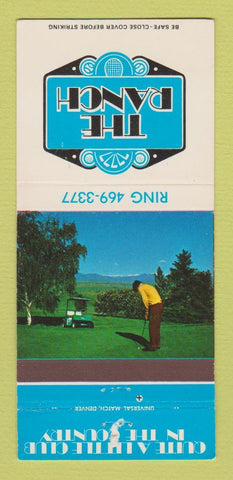 Matchbook Cover - The Ranch Country Club Denver Colorado 30 Strike