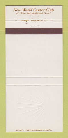 Matchbook Cover - New World Center Club Omni Hotel 30 Strike