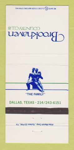 Matchbook Cover - Brookhaven Country Club Dallas TX 30 Strike