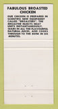 Matchbook Cover - Falls Manor Restaurant Niagara Falls ON chicken 30 Strike