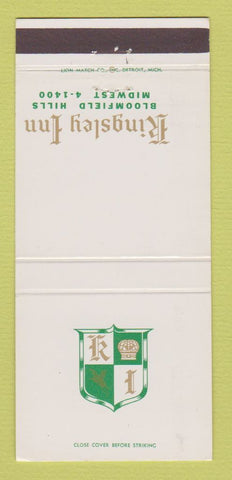 Matchbook Cover - Kingsley Inn Bloomfield Hills MI 30 Strike