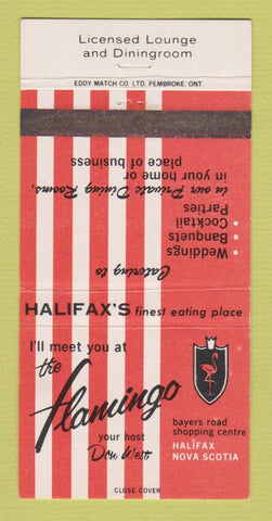 Matchbook Cover - Flamingo Restaurant Halifax NS WEAR 30 Strike