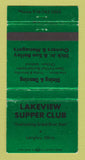 Matchbook Cover - Lakeview Supper Club Langley OK WEAR 30 Strike