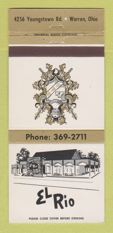 Matchbook Cover - El Rio Warren OH restaurant 30 Strike