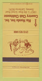 Matchbook Cover - Rio Hondo Inn Country Club Downey CA 30 Strike