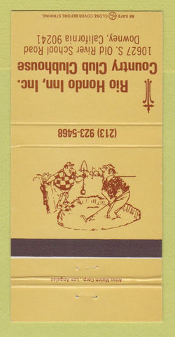 Matchbook Cover - Rio Hondo Inn Country Club Downey CA 30 Strike