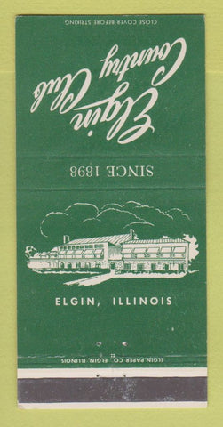 Matchbook Cover - Elgin Country Club IL 30 Strike