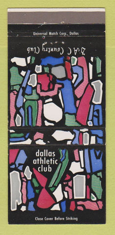 Matchbook Cover - Dallas Athletic Club TX 30 Strike