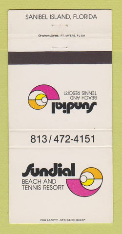Matchbook Cover - Sundial Beach Tennis Resort Sanibel Island FL 30 Strike
