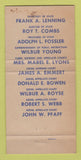 Matchbook Cover - Handley for Senator Election Wilbur Royse 30 Strike
