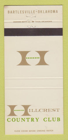 Matchbook Cover - Hillcrest Country Club Bartlesville OK 30 Strike