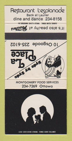Matchbook Cover - La Place Restaurant L'Esplanade Ottawa ON 30 Strike