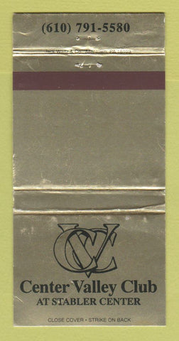 Matchbook Cover - Center Valley Club  Allentown PA WEAR 30 Strike