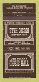 Matchbook Cover - Jed Nolan's Music Hall Scottsdale AZ WEAR 30 Strike