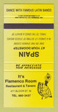 Matchbook Cover - Flemenco Room Restaurant Tavern Toronto ON 30 Strike