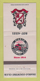 Matchbook Cover - Diablo Country Club Danville CA 30 Strike