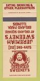 Matchbook Cover - Jeremiah Sweeney's Restaurant Orland Park IL 30 Strike