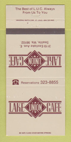 Matchbook Cover - Union Lake Cafe Seattle WA 30 Strike