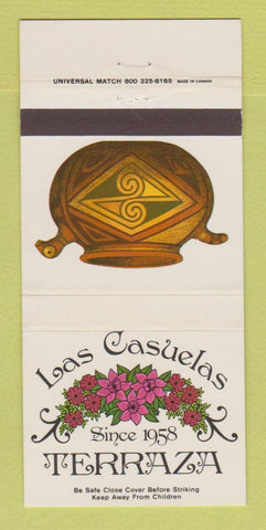 Matchbook Cover - Las Casuelas Terraza Palm Springs CA Rancho Mirage 30 Strike