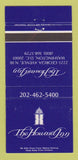Matchbook Cover - The Howard Inn Washington DC 30 Strike