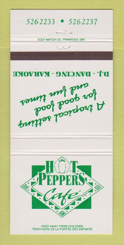 Matchbook Cover - Hot Peppers Cafe 30 Strike