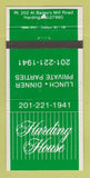 Matchbook Cover - Harding House Harding NJ WEAR 30 Strike
