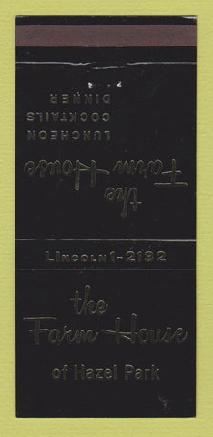 Matchbook Cover - Farm House Restaurant Hazel Park MI 30 Strike